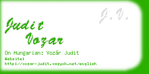 judit vozar business card