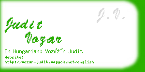judit vozar business card
